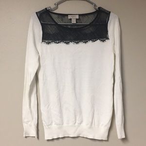 Women’s Loft Lace Topped Sweater